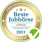 Jobboerstencheck.de beste Jobbörse Deutschlands 2021 Kategorie Arbeitgeberempfehlung